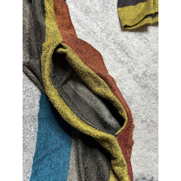 Egy California Women's Size XL Mocha & Blue Striped Dress - Picture 6 of 7